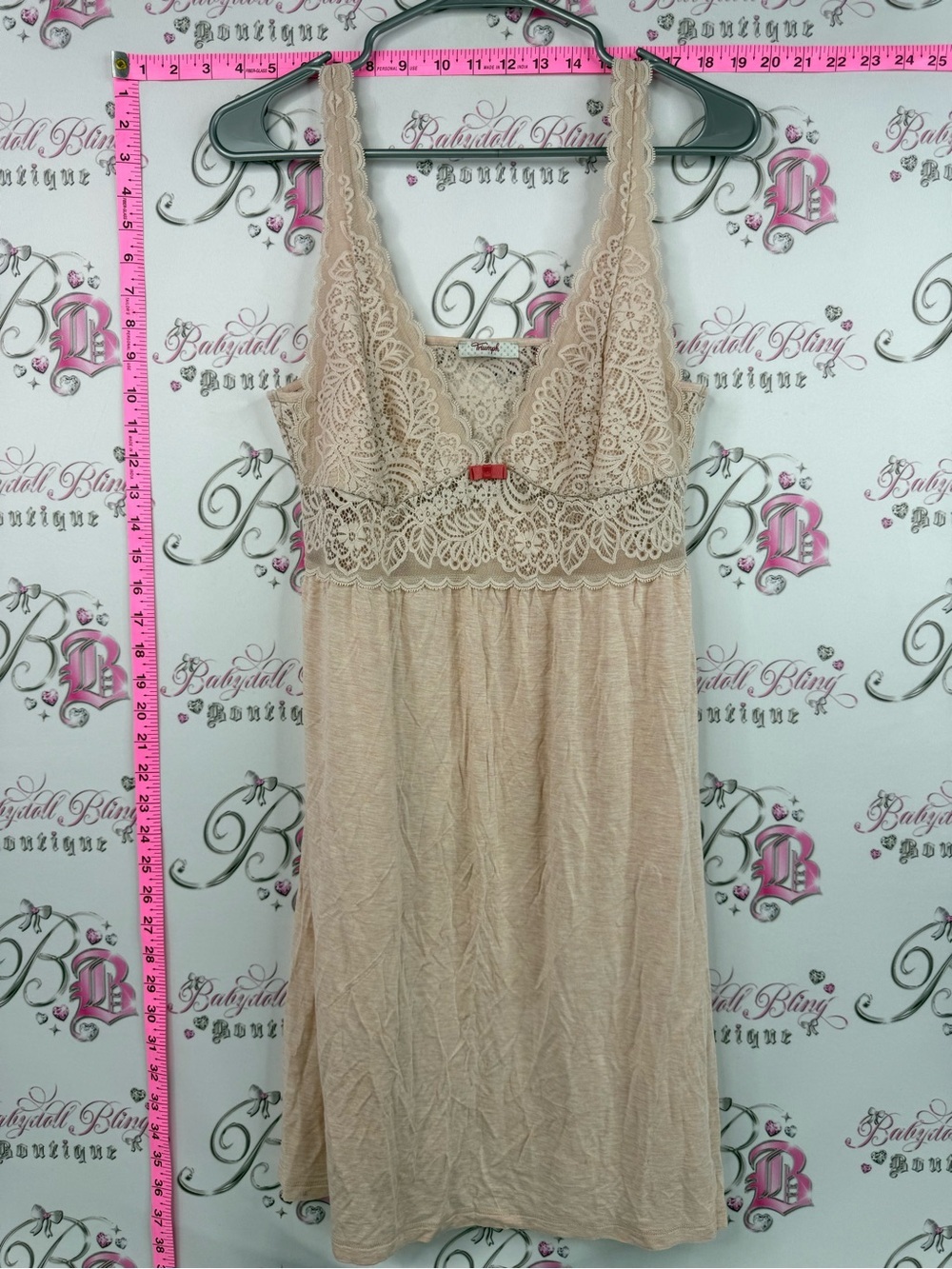 Triumph nightgown dress cream Lace-Detail Beige/Cream Chemise